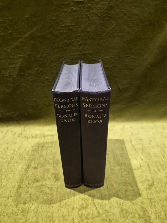 The Occasional and Pastoral Sermons of Ronald A. Knox Hardcover 1960, in 2 Vols.0