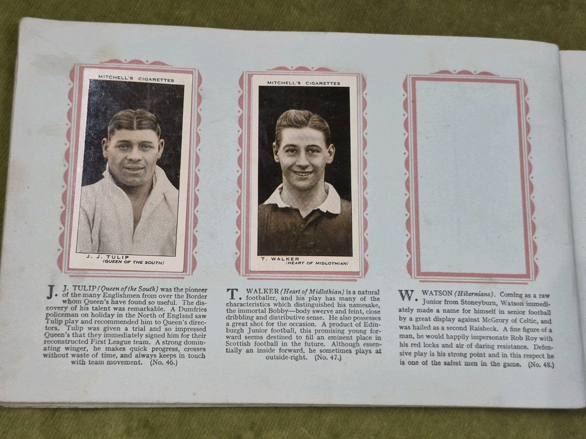 Scottish Footballers Mitchell Cigarette 1934-5 Collectible Cards Album18