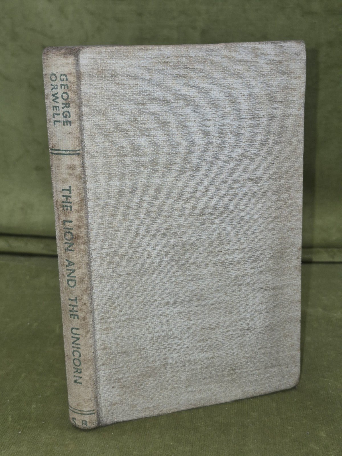 Lion and the Unicorn Orwell First Edition 1941 Secker & Warburg Second Printing 0