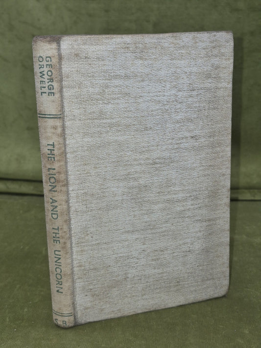 Lion and the Unicorn Orwell First Edition 1941 Secker & Warburg Second Printing 0