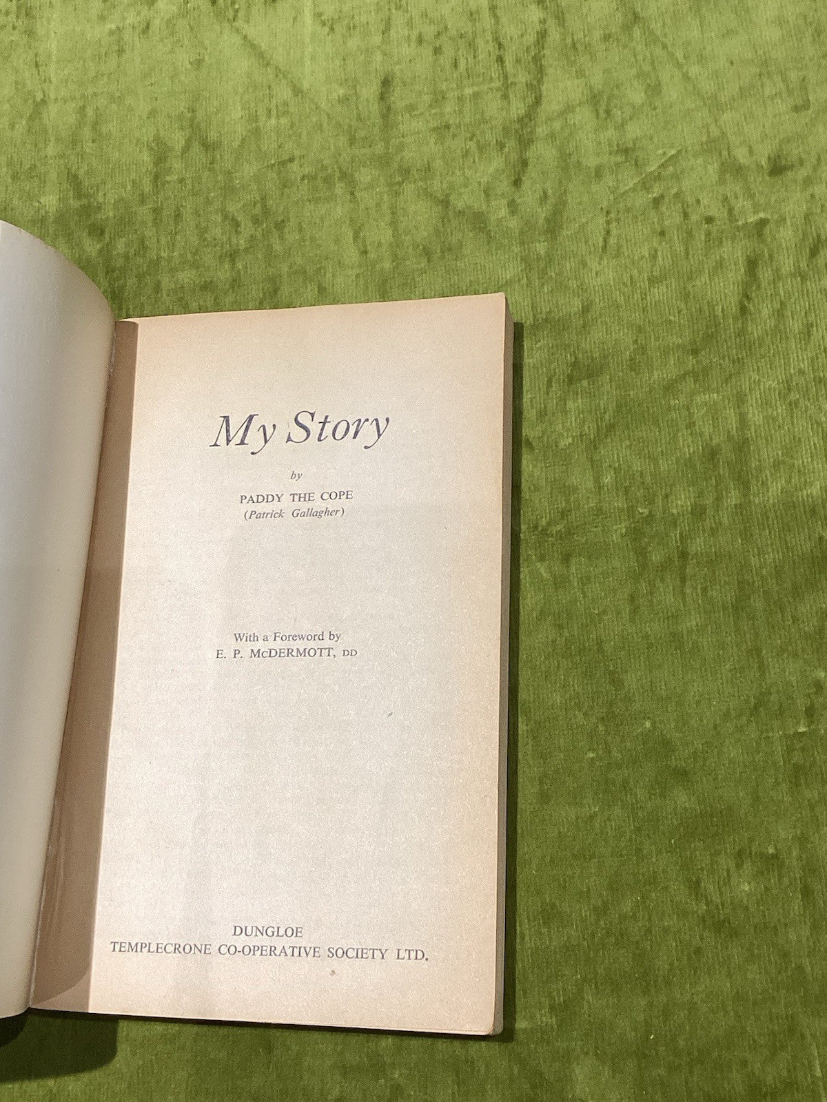 Paddy The Cope by Patrick Gallagher [Templecrone Cooperative Society] pb book3