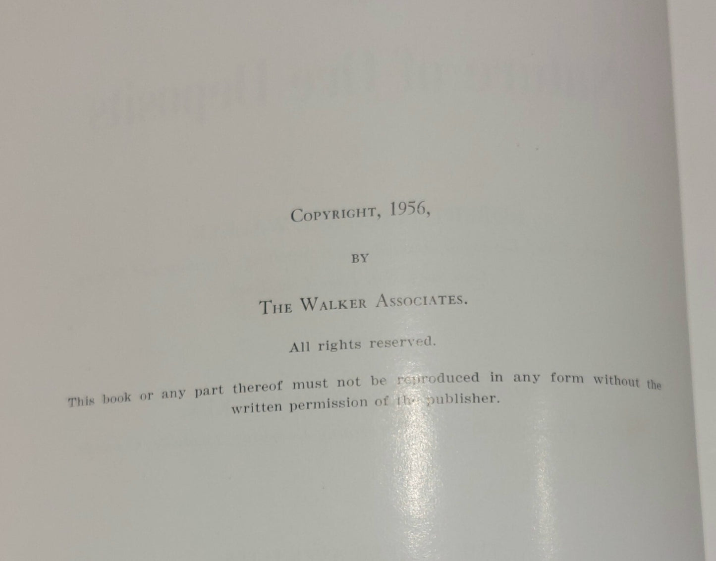 The Origin and Nature of Ore Deposits, Walker (1956) Hardback Book4