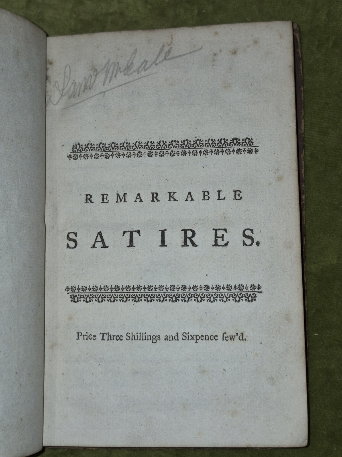 Remarkable Satires (1760) Morgan McNamara aka Porcupinus Pelagius Causidicade5