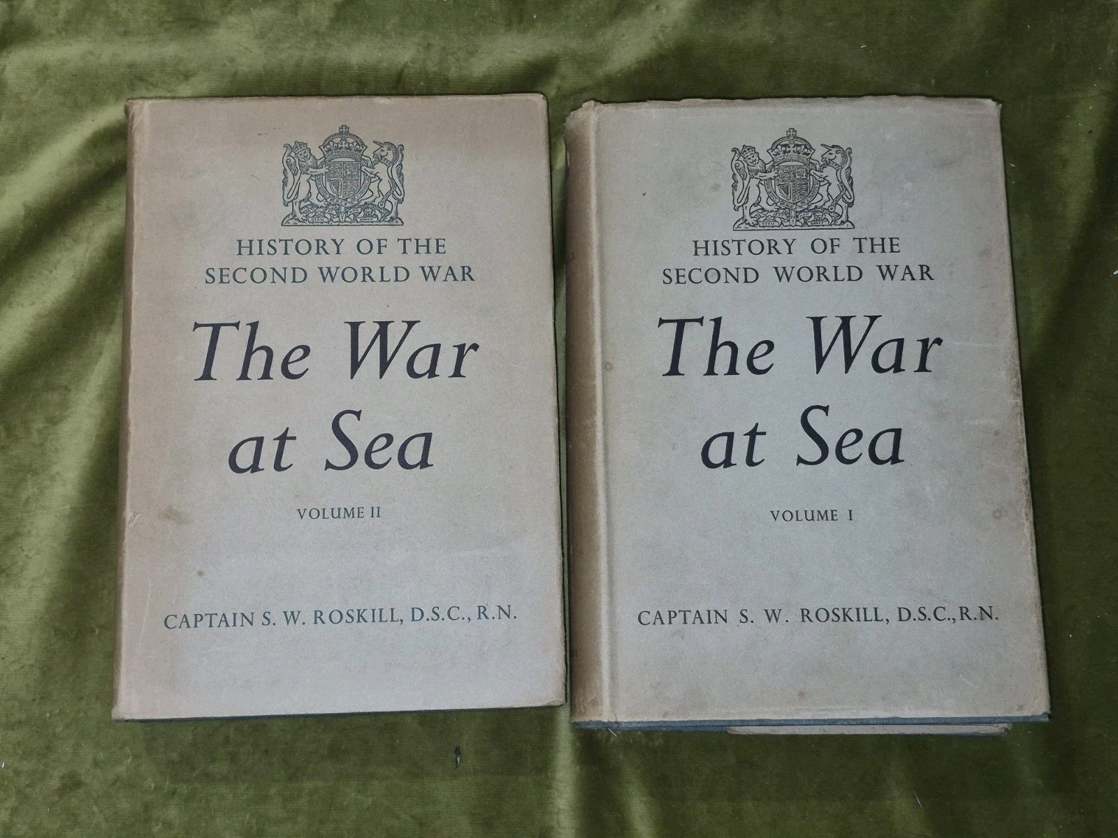 History of The Second World War - Vol I & 2 - The War At Sea by S. Roskill HMSO2