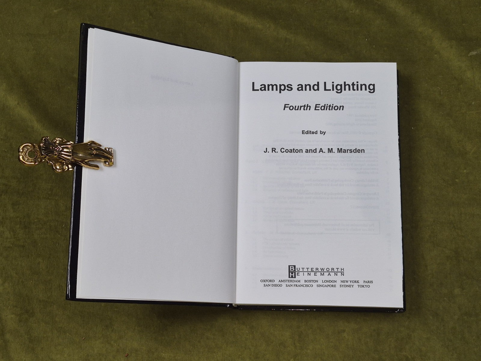 Lamps and Lighting 4th Edition - J R Coaton , A M Marsden , Butterworth 2003 HB3