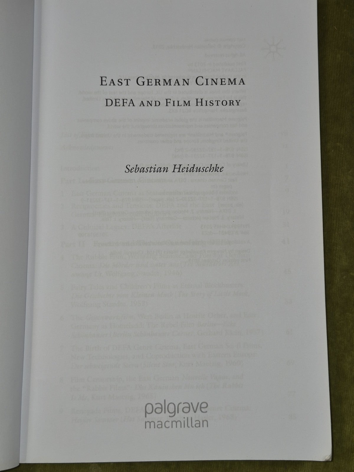 East German Cinema Sebastian Heiduschke 2013  DEFA and Film History3