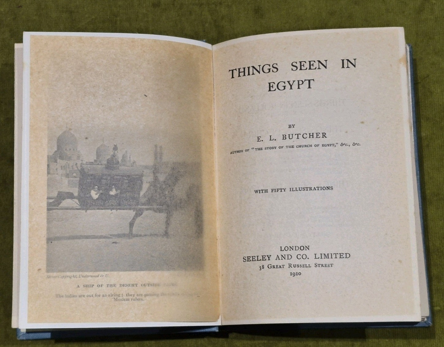 Things Seen In Egypt With 50 Illustrations - E L Butcher 1910 1st Edition4