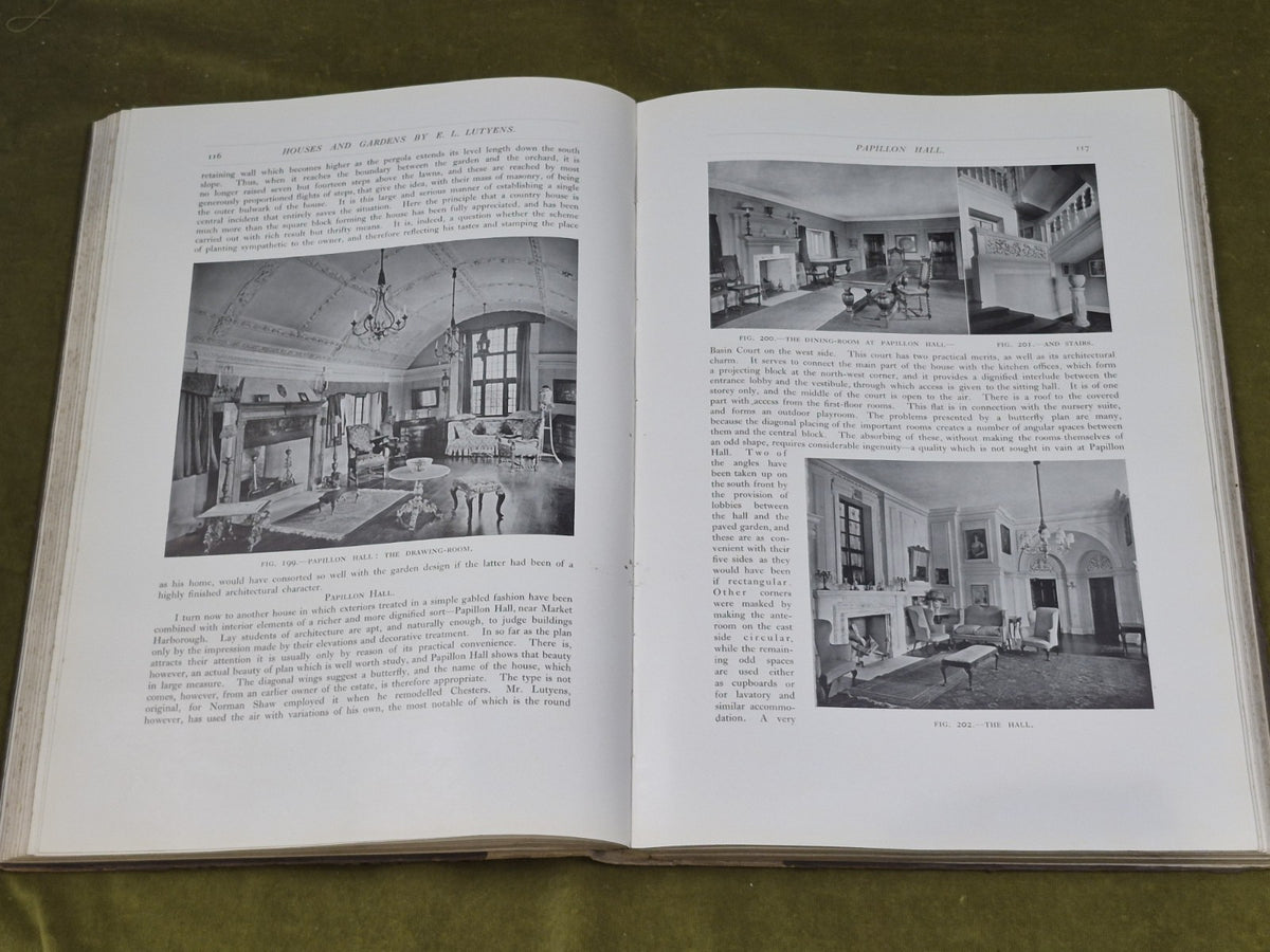 Houses and Gardens by E.L. Lutyens Weaver, Lawrence 1914 reprint Hardback6