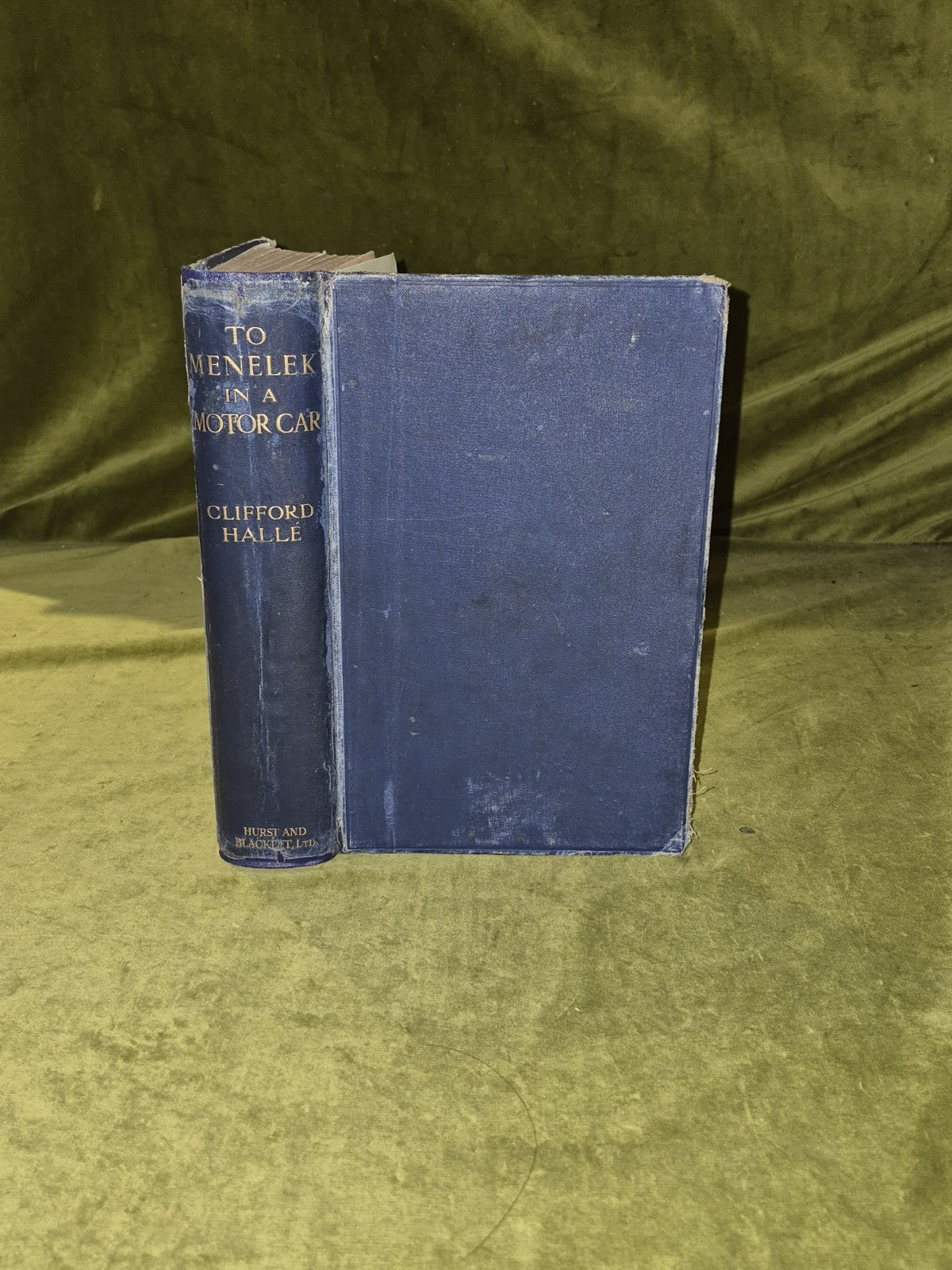 To Melenek in a Motor Car - Clifford Halle - 1913 Hust & Blackett 1st Edition0