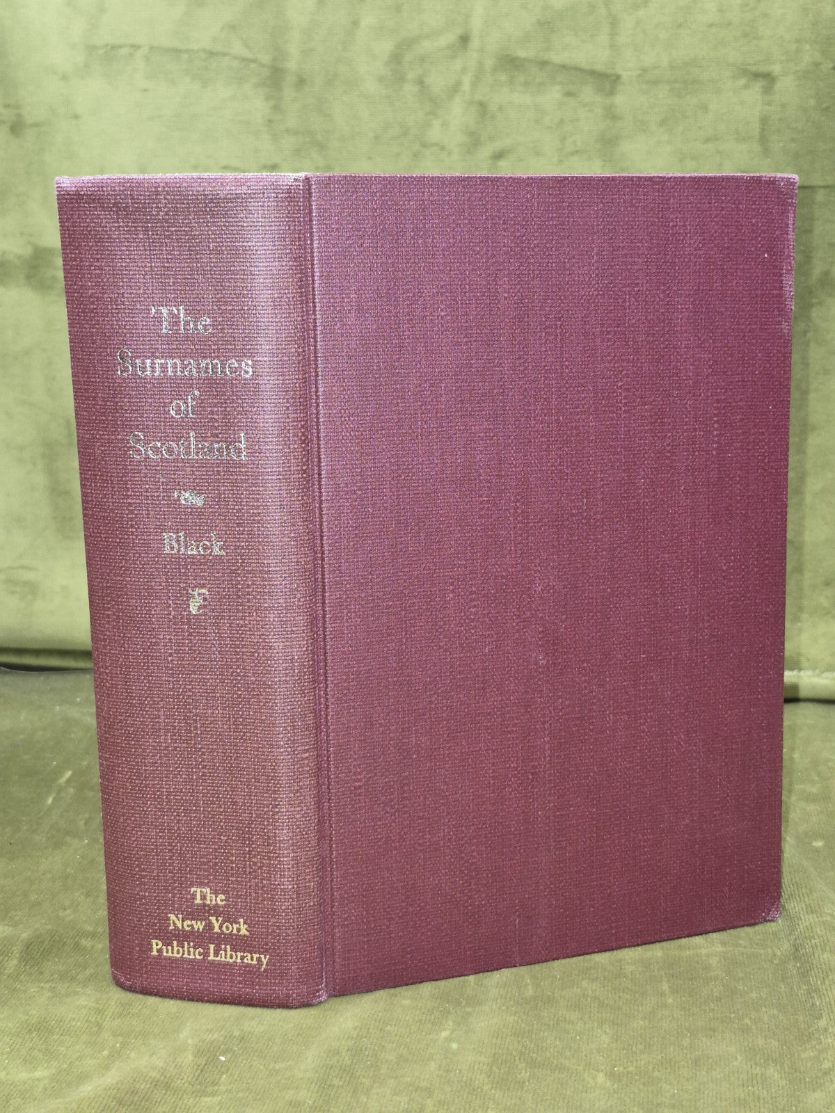Surnames of Scotland: Their Origin, Meaning and History by George F. Black 19860