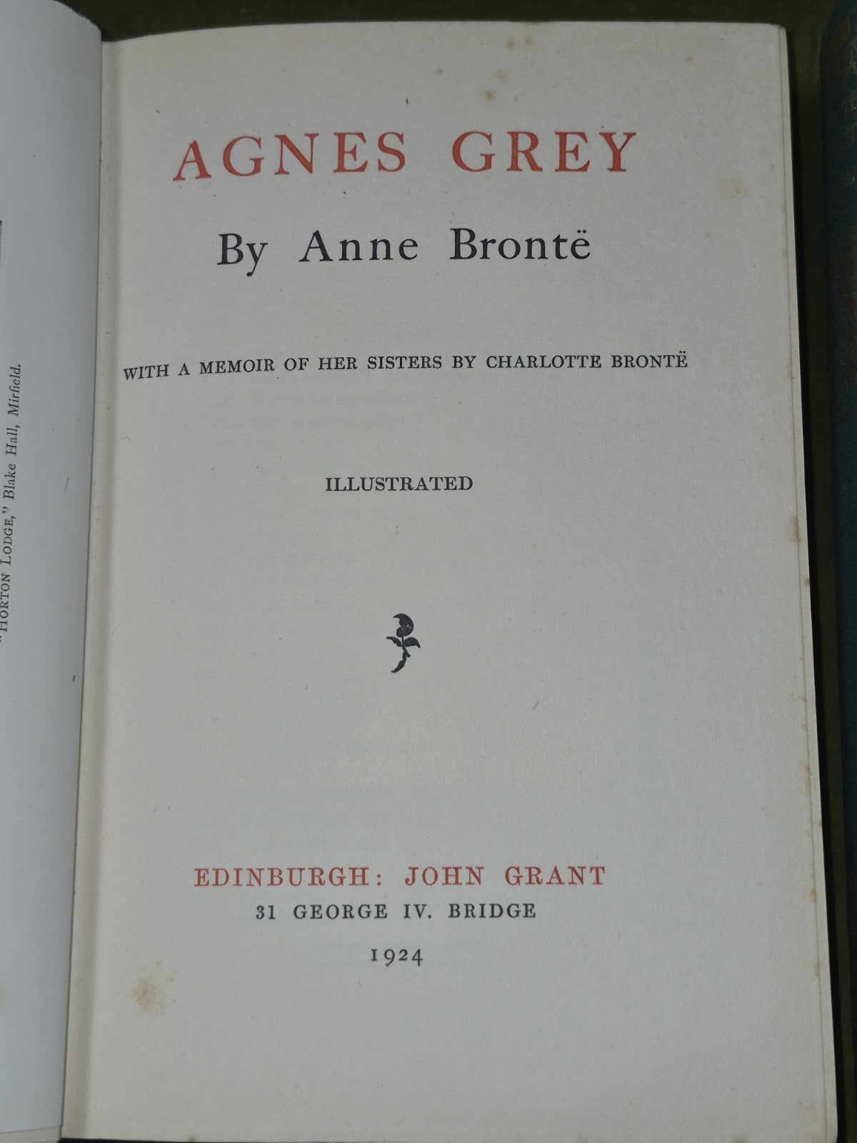 The Novels of the Sisters Bronte John Grant 1924 Edinburgh Incomplete 6 Volumes8