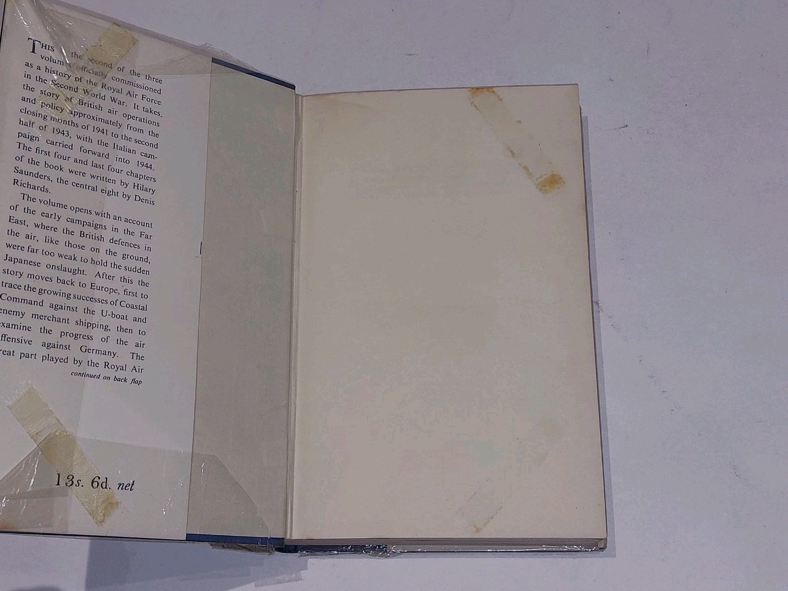 Royal Air Force 19391945 [3 Vol Set] Denis Richards & Hilary Saunders RAF Books3