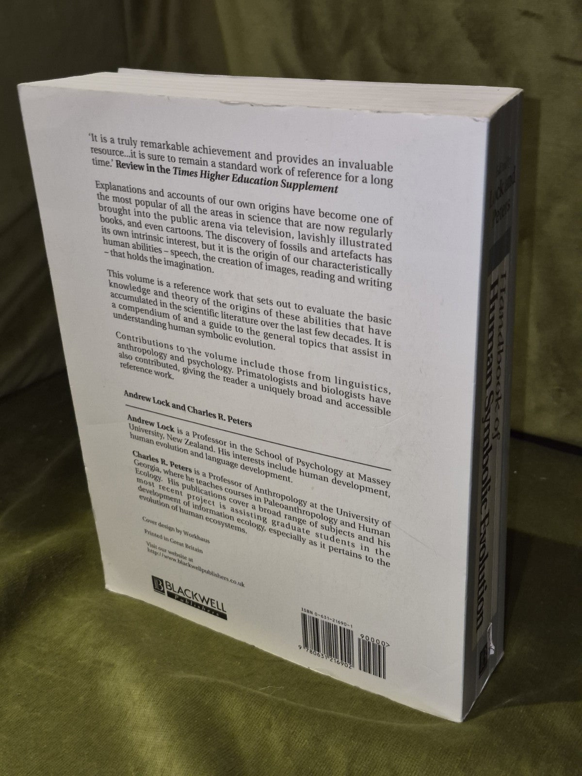 The Handbook of Human Symbolic Evolution by Charles R. Peters 19991