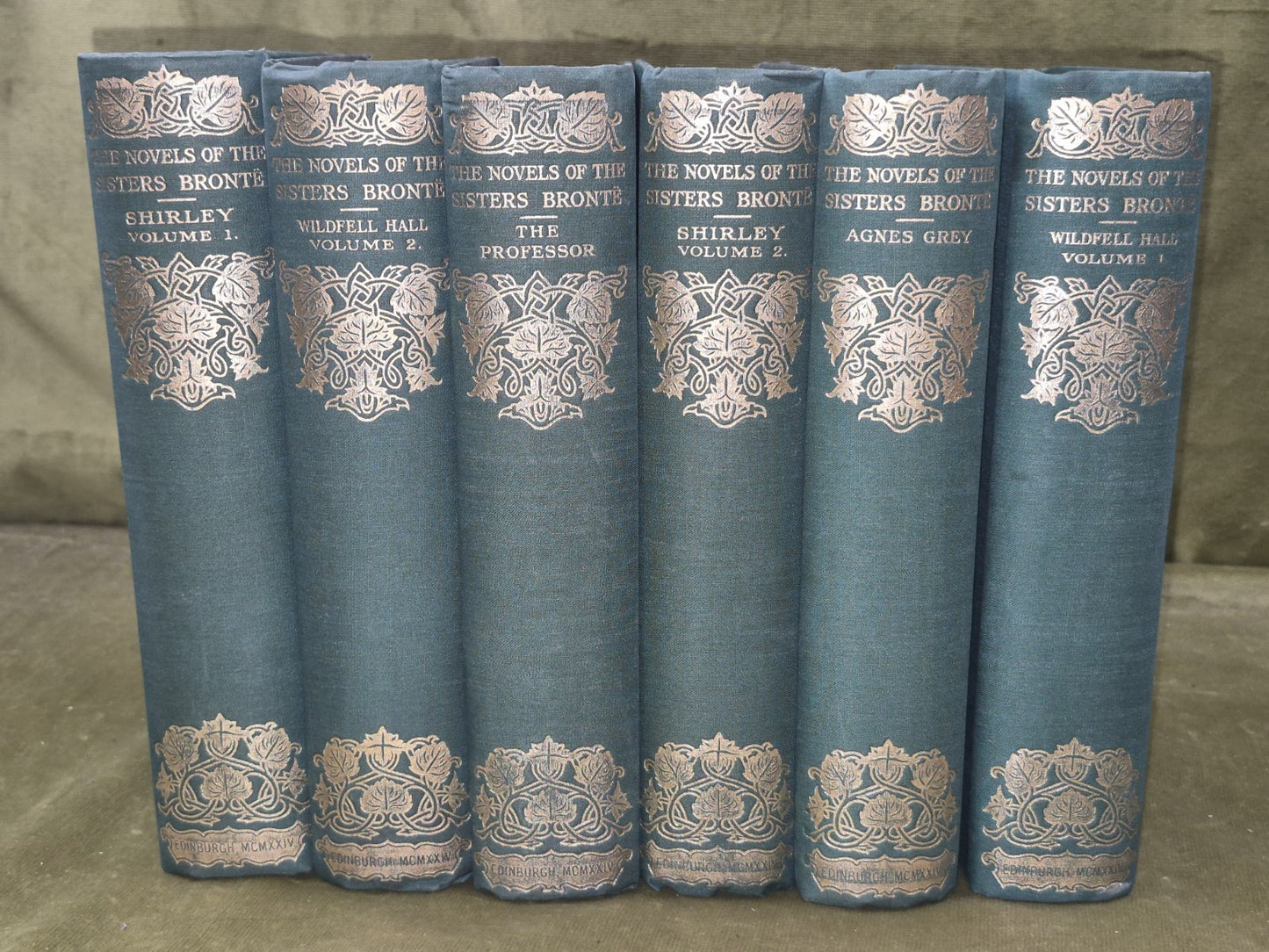 The Novels of the Sisters Bronte John Grant 1924 Edinburgh Incomplete 6 Volumes0