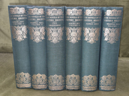 The Novels of the Sisters Bronte John Grant 1924 Edinburgh Incomplete 6 Volumes0