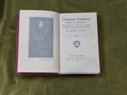 Carmina Gadelica Ortha Nan Gaidheal Vols 1-4  Alexander Carmichael Oliver & Boyd4