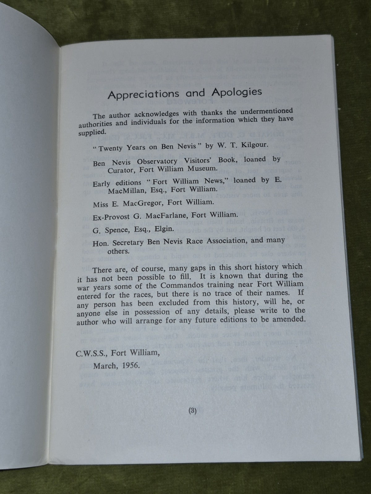 The Ben Nevis Race by Charles Steel (1956) with Sir James Wordie letters3