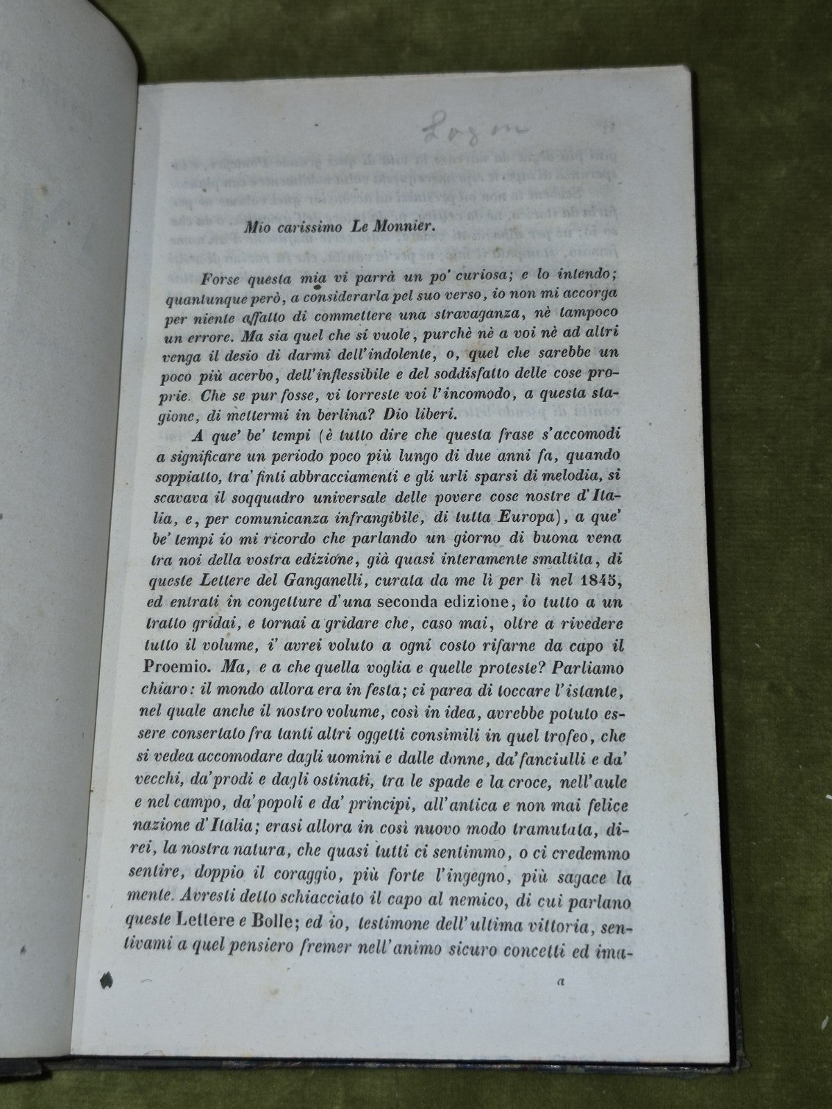 Lettre, Bolle e Discorsi di Fra Lorenzo Ganganelli (1849) Seconda Edizione6