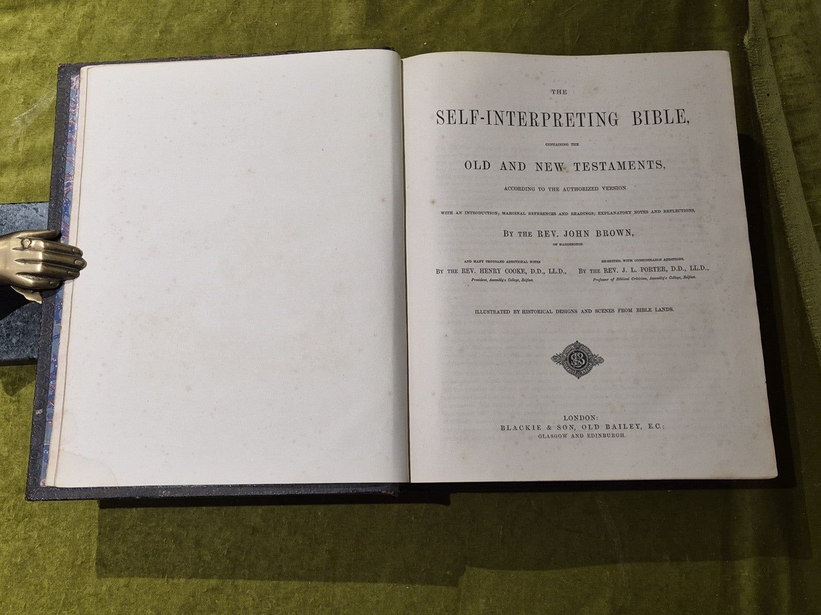 Brown's Self-Interpreting Family Bible with notes, Re-Edited by J L Porter7