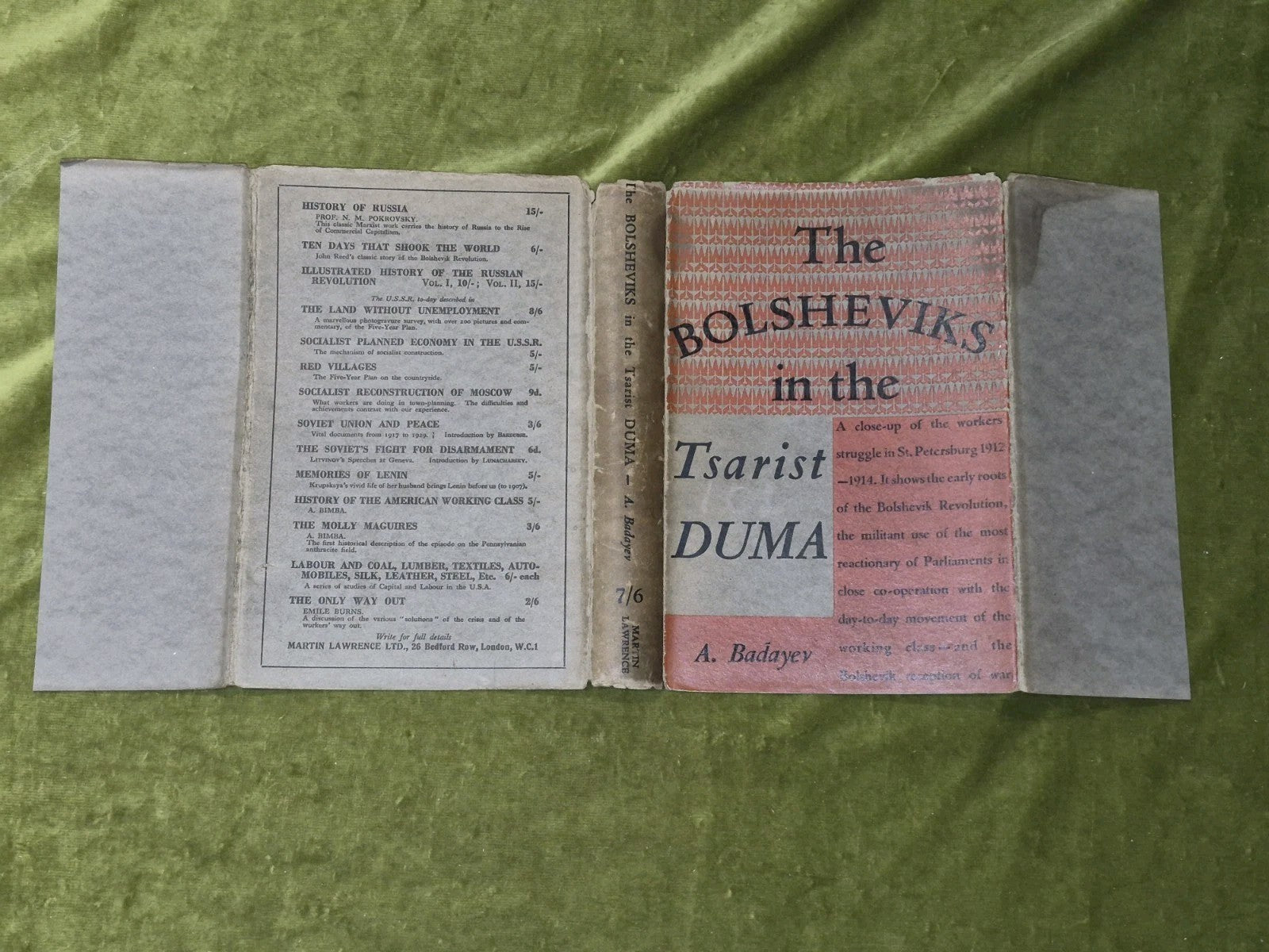 The Bolsheviks in the Tsarist DUMA (1929 First Edition) A. Dadayev Lenin4