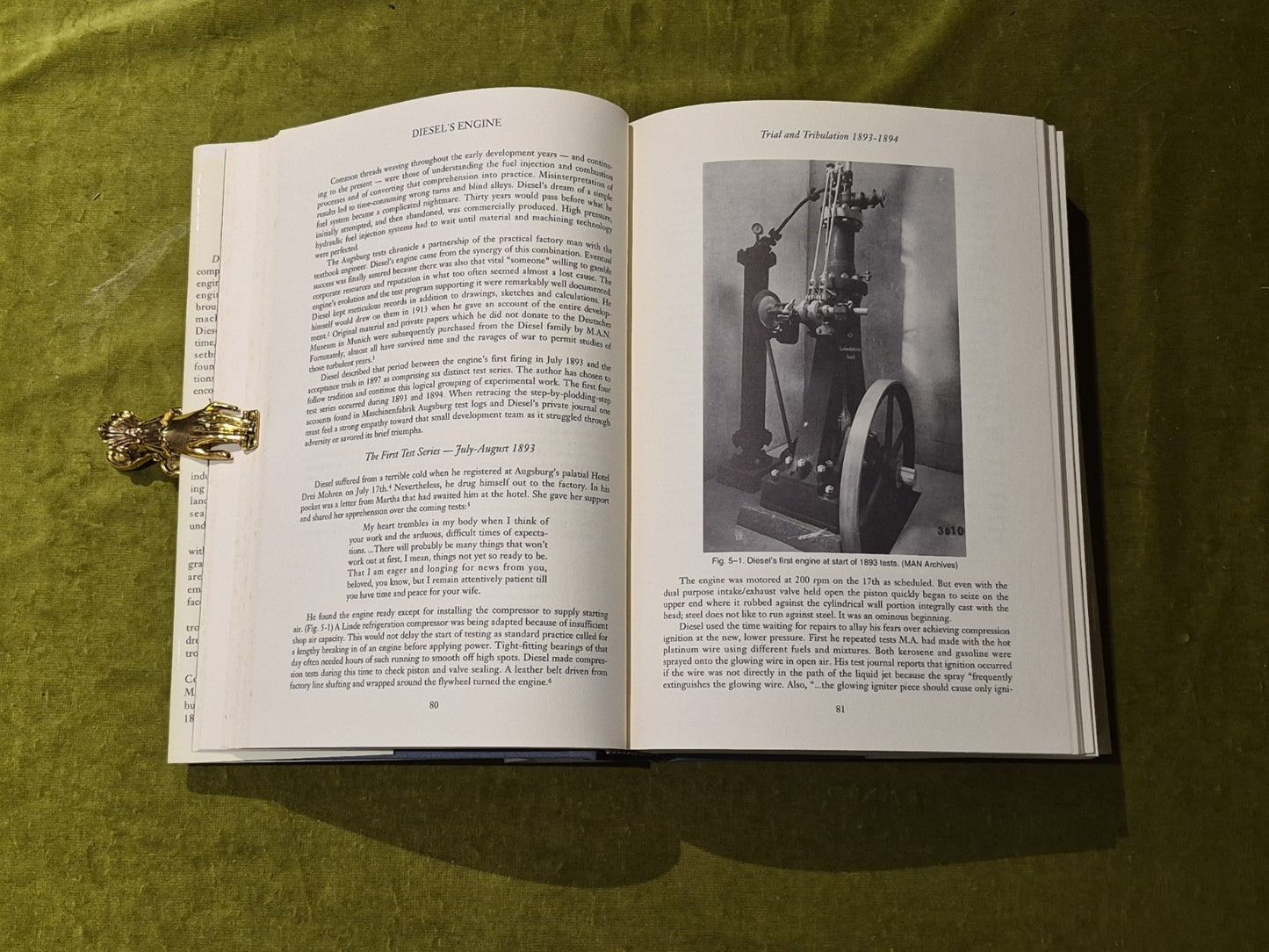 DIESEL'S ENGINE: FROM CONCEPTION TO 1918 By C. Lyle Cummins - 1993 Carnot 1st DJ5