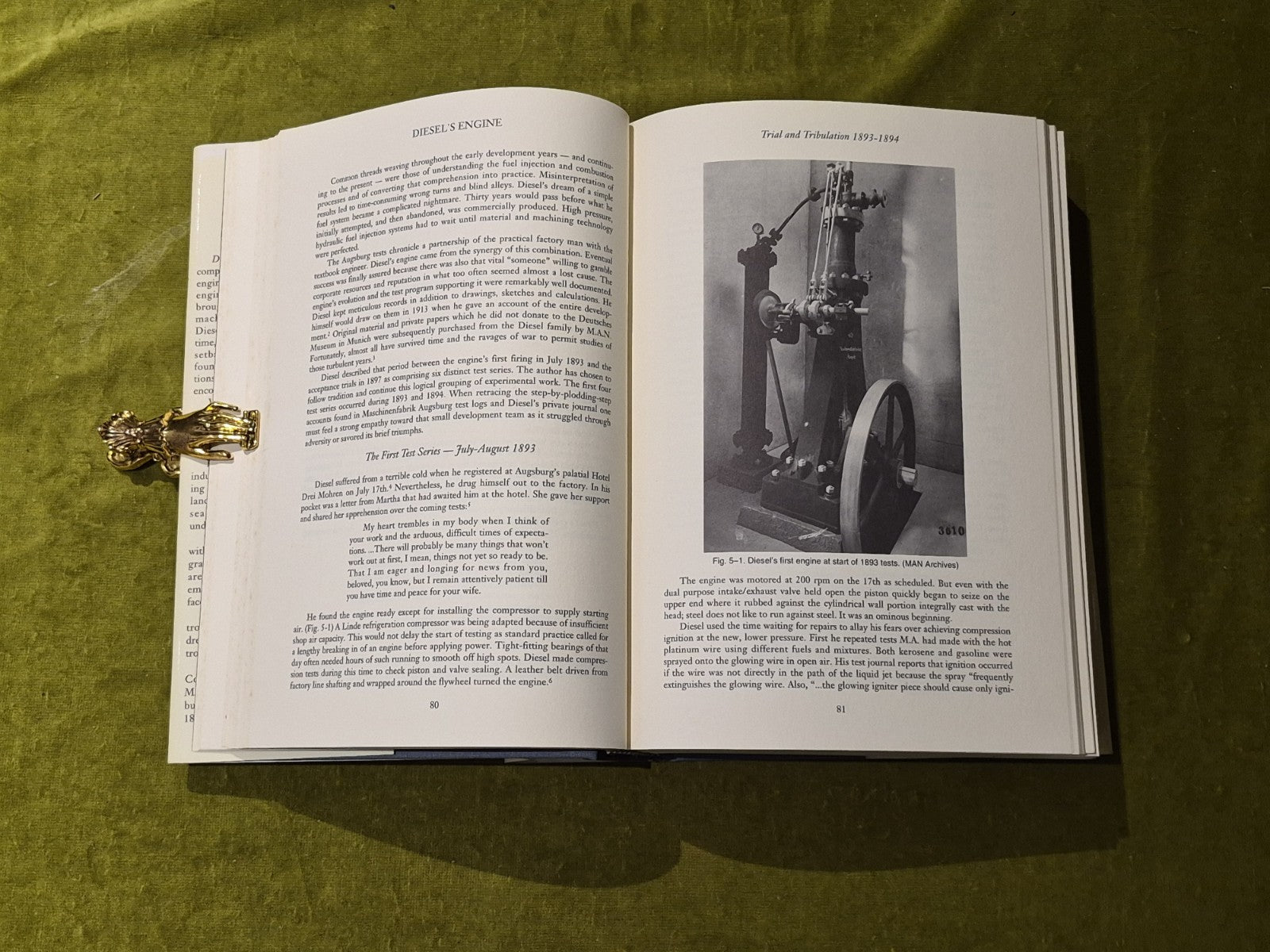 DIESEL'S ENGINE: FROM CONCEPTION TO 1918 By C. Lyle Cummins - 1993 Carnot 1st DJ5