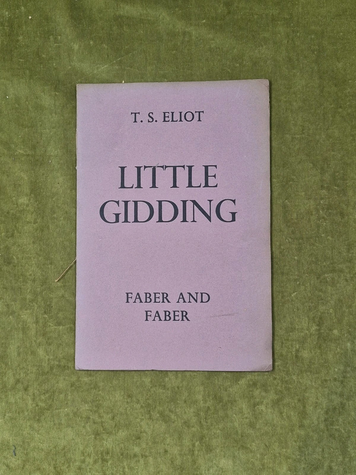 T S Eliot - Little Gidding - Faber and Faber 1st/1st 1942 Paperback0