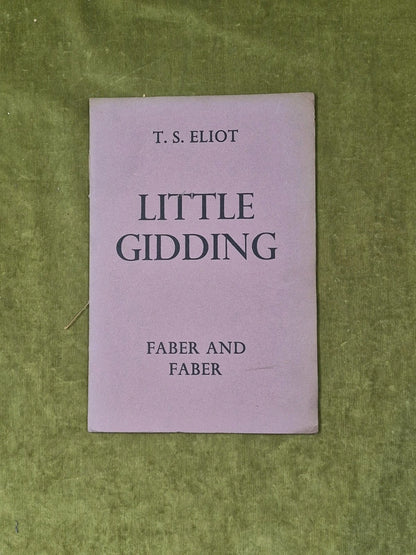 T S Eliot - Little Gidding - Faber and Faber 1st/1st 1942 Paperback0