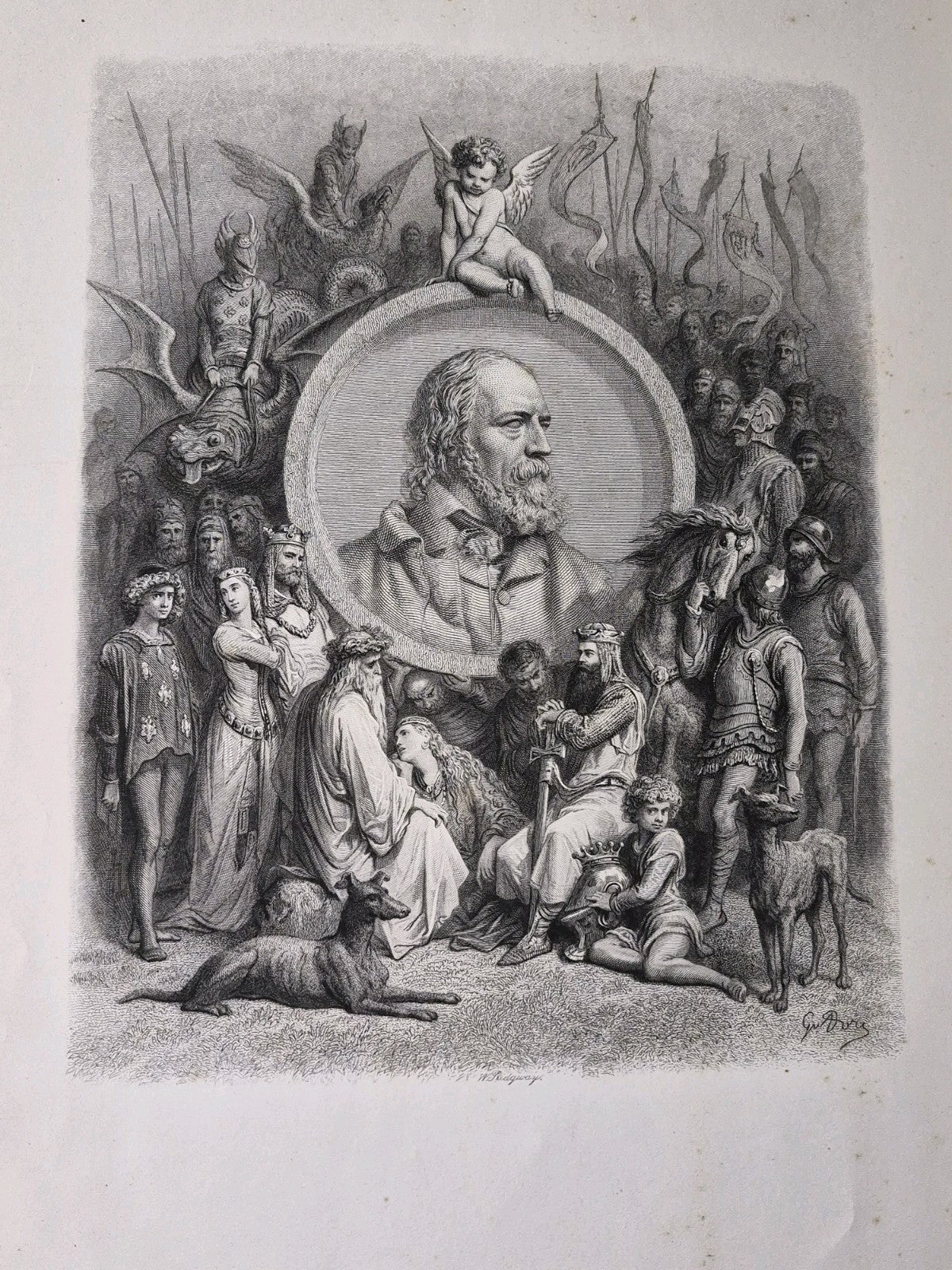 Idylls of The King Alfred Tennyson Gustave Doré Edward Moxon and Co 186810
