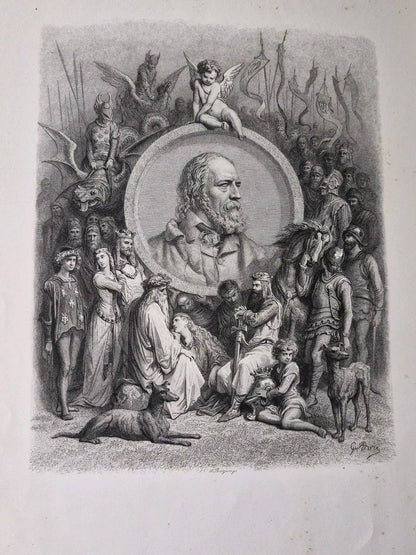 Idylls of The King Alfred Tennyson Gustave Doré Edward Moxon and Co 186810