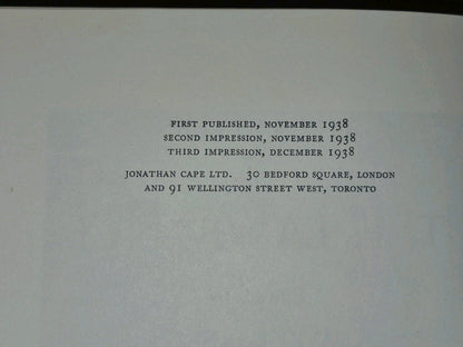 The Letters of Lawrence of Arabia David Garnett First Edition 1938 Third Imp8