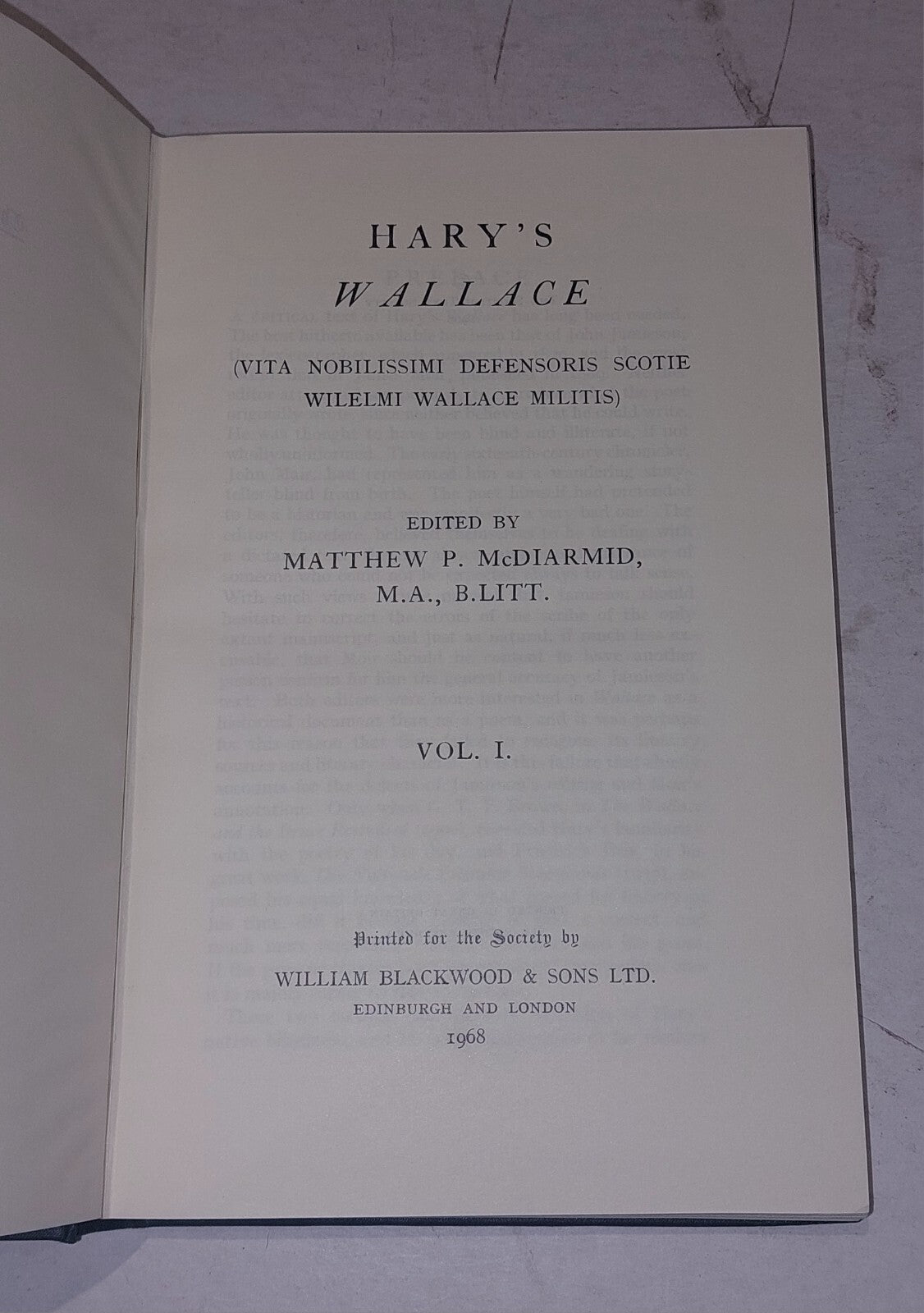 Hary's Wallace (Vita nobilissimi defensoris Scotie Wilelmi Wallace...3