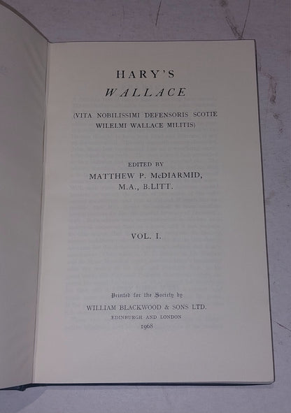 Hary's Wallace (Vita nobilissimi defensoris Scotie Wilelmi Wallace...3