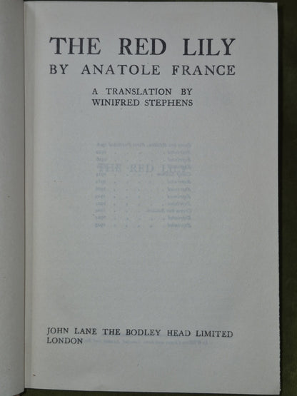Anatole France Bodley Head Crown 8 Volumes Mixed Editions15