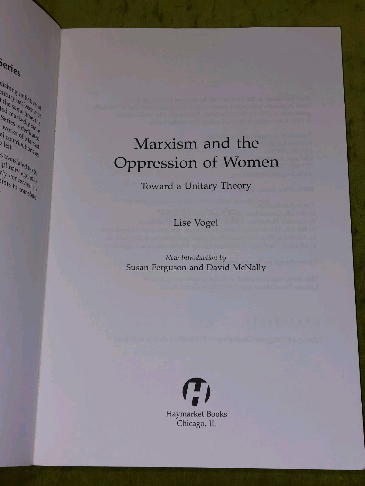 Marxism and the Oppression of Women (2013) Lise Vogel3