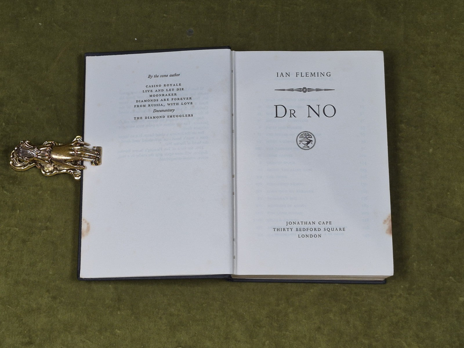 Dr No - Ian Fleming , Jonathan Cape 1958 1st/1st Hardback3