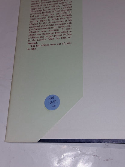 Emile Zola, F. W. J. Hemmings, Oxford University Press (1966) 2nd Edition Book2