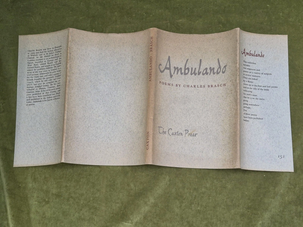Ambulando Charles Brasch Caxton Press 1964 Caxton Press Christchurch2