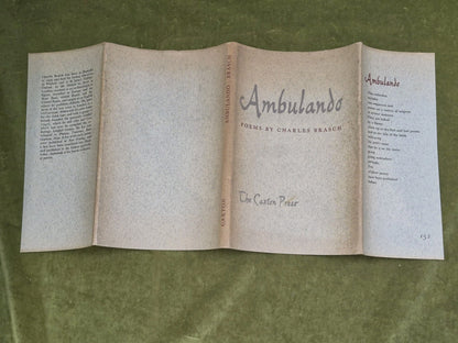 Ambulando Charles Brasch Caxton Press 1964 Caxton Press Christchurch2