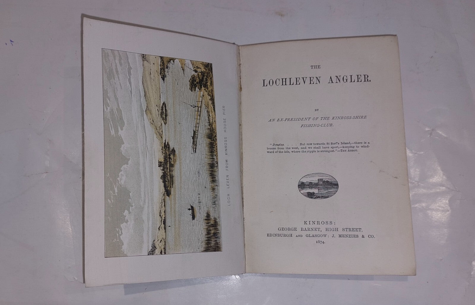 19th Century Edition Of Lochleven Anglers (1874) Book Published By George Barnet5