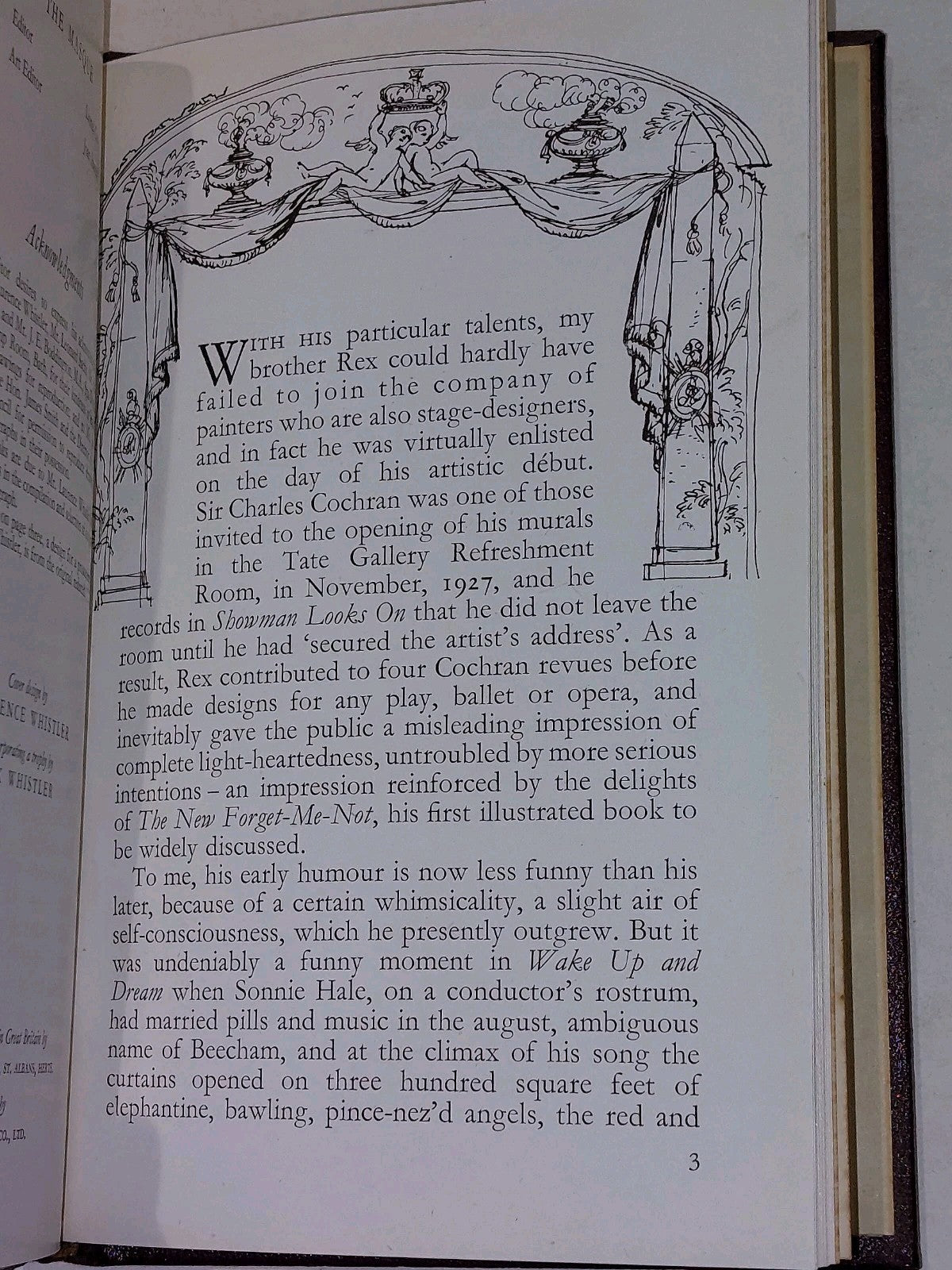 The Masqve Designs for the Theatre Rex Whistler (1947) Parts 1,2,3 Leather Bound12