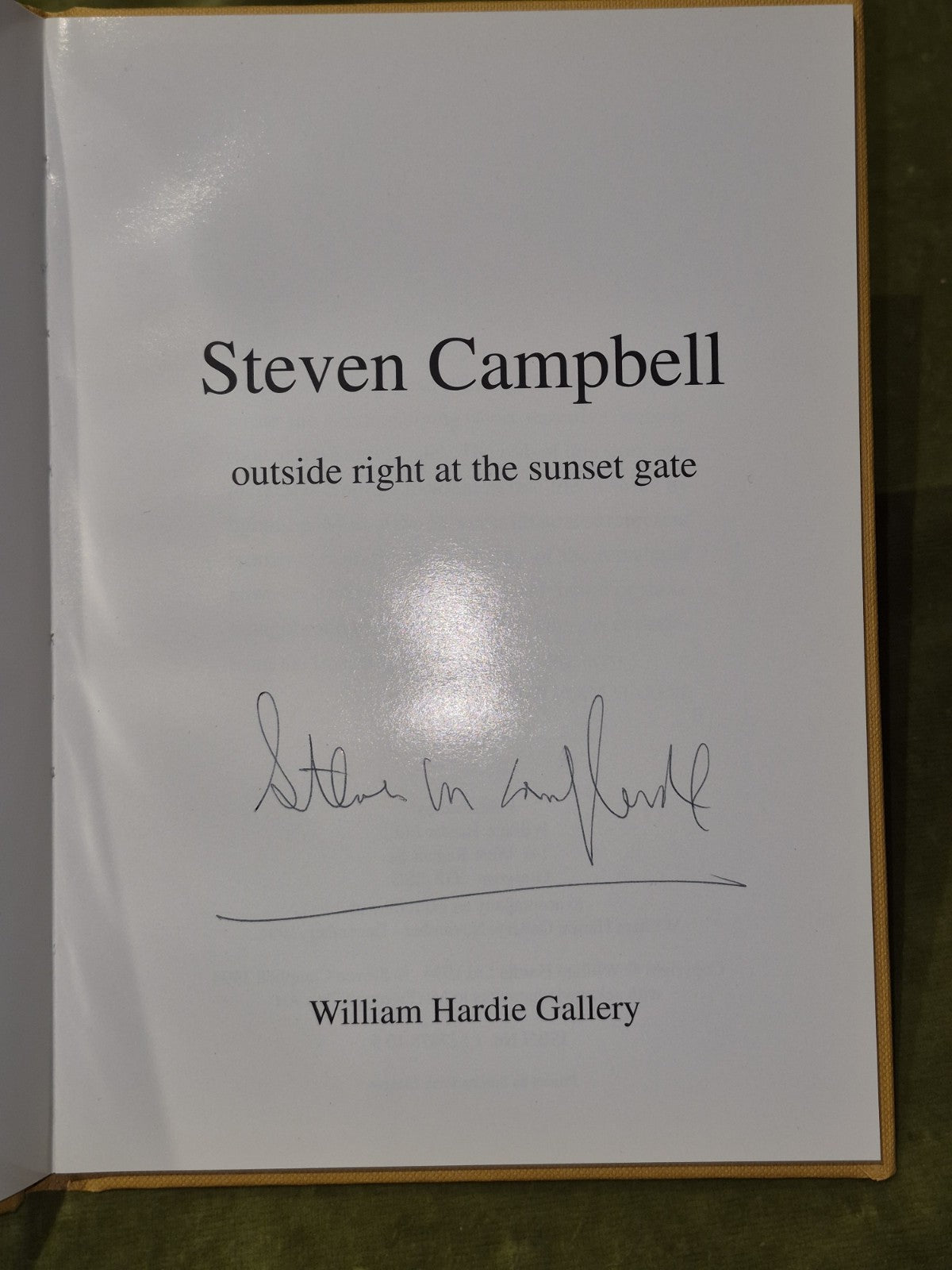 Steven Campbell, outside right at the sunset gate, 1994, Hardie Gallery SIGNED3