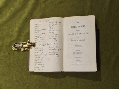 The Pool Book for the Parts of Lindsey in the County of Lincoln August 18414