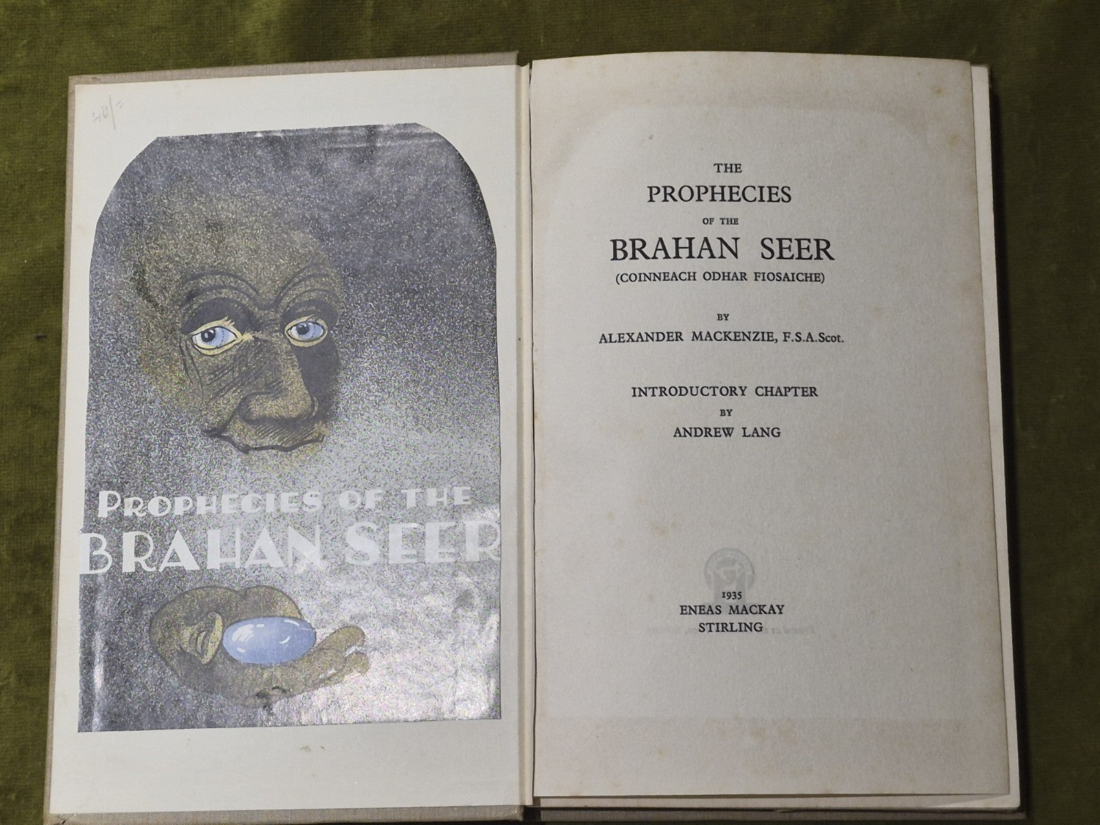 The Prophecies of the Brahan Seer Alexander Mackenzie HC Eneas Mackay Scotland3