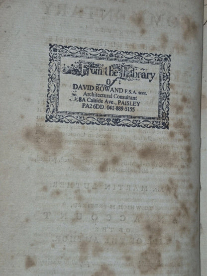 Commentary Paul Galatians Martin Luther 1786 Paisley John Neilson6