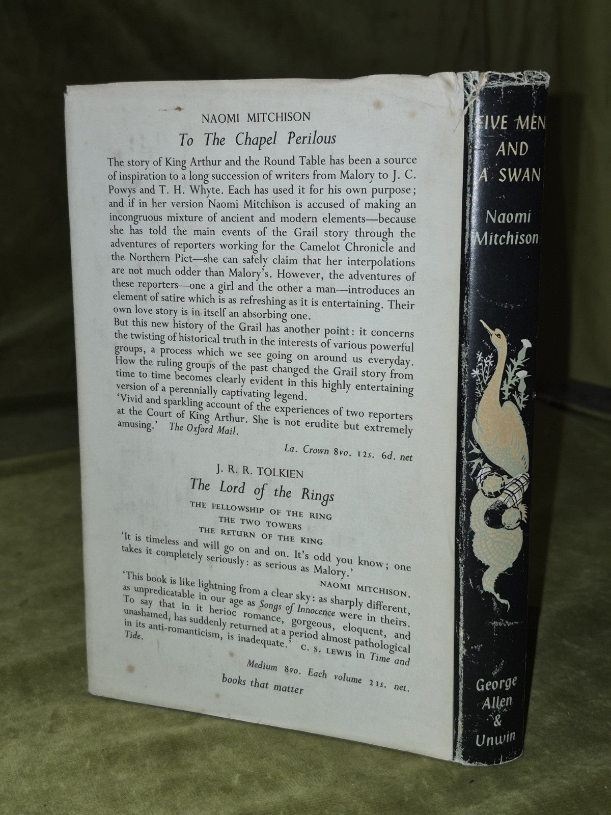 Naomi Mitchison Five men and a swan 1957 Dustjacket1