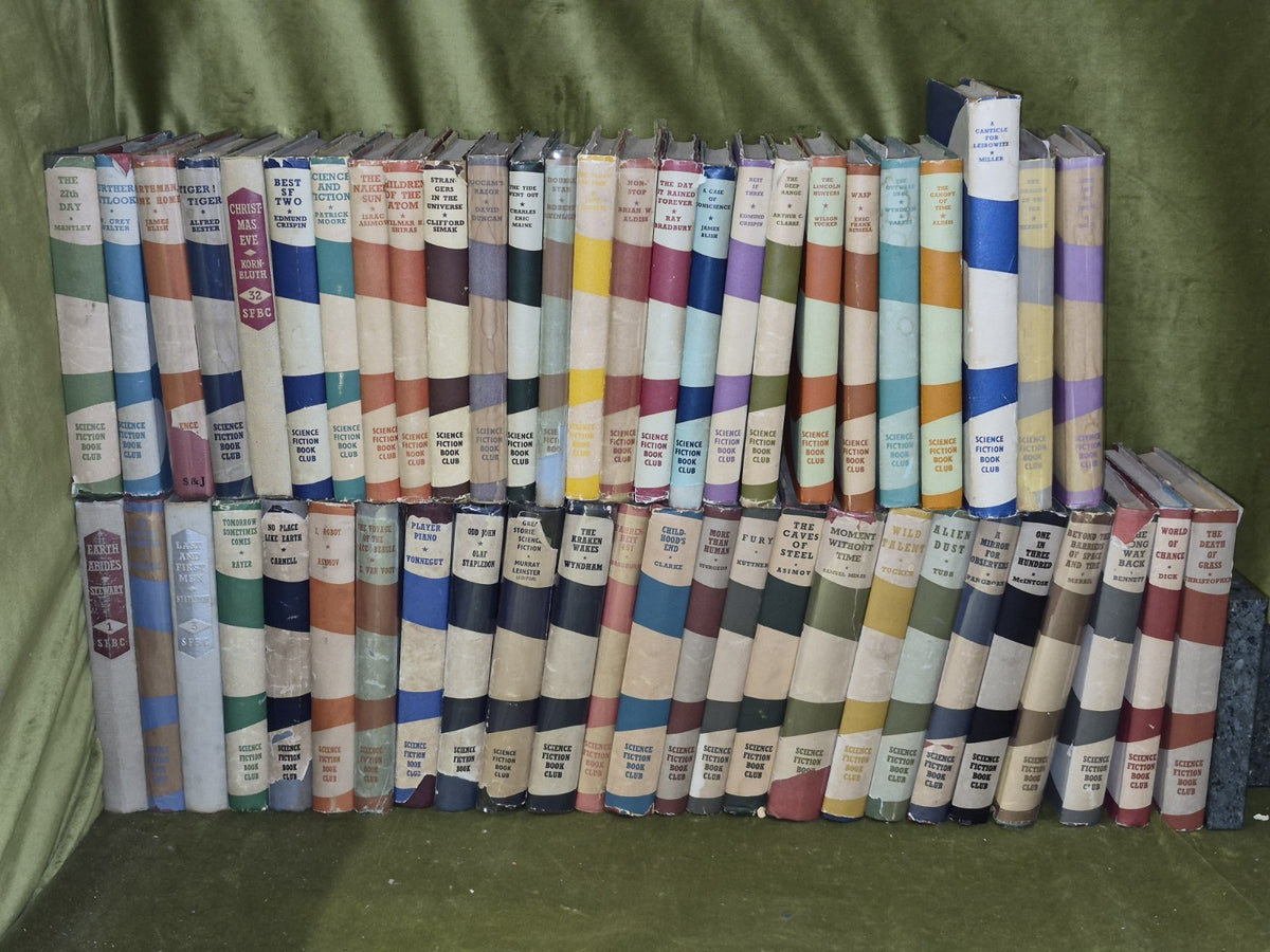Science Fiction Book Club 1950s Job Lot Dustjacket NEAR COMPLETE Gollancz SFBC0