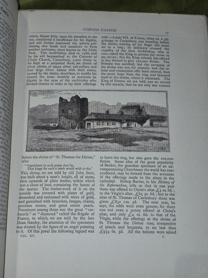 3 Bound Volumes of The Antiquary A Magazine: 1887, 1885, 1890 Elliot Stock8