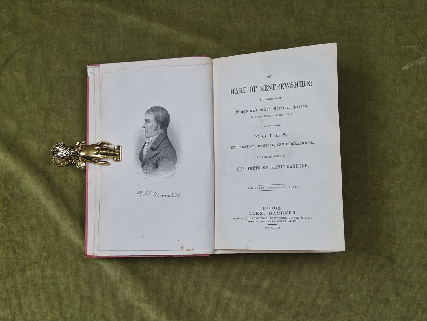Harp Of Renfrewshire : A Collection Of Songs & Other Poetical Pieces 18725