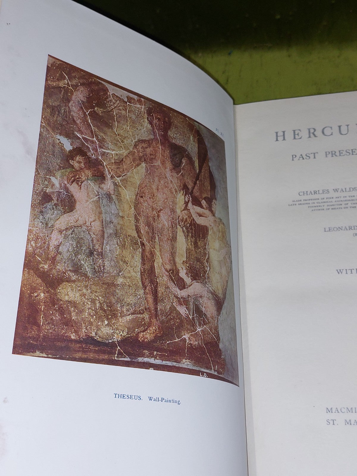 HERCULANEUM: Past, Present And Future. By Charles Waldstein: 1908 Edition Ilust 3